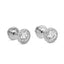 0.76ct White Round Cut Diamond Stud Earring