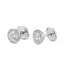 0.76ct White Round Cut Diamond Stud Earring