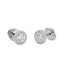 0.76ct White Round Cut Diamond Stud Earring