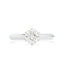 0.89ct Round Brillant Cut White Diamond Ring