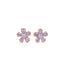 0.97ct Light Pink Pear Cut Diamond Earring