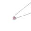 0.77ct Fancy Pink Heart Shape Diamond Necklace