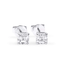 1.00ct White Cushion Cut Diamond Stud Earring