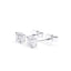 1.00ct White Cushion Cut Diamond Stud Earring