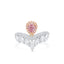 Anello con diamante rosa violaceo fantasia da 1,68 ct