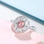 Anello con diamante rosa chiaro fantasia a taglio ovale da 2,04 ct