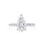 2.28ct Pear Cut White Diamond Ring