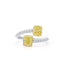 2.28 Radiant Cut Fancy-Colored Light-Yellow Diamond Ring