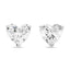 3.00ct White Heart Cut Diamond Earring