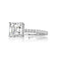 Anello di fidanzamento con diamante a taglio Asscher da 3,40 ct