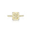 4.16 Radiant Cut Fancy-Colored Yellow Diamond Ring