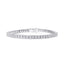 6.72ct White Emerald Cut Diamond Tennis Bracelet