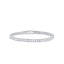 6.83ct White Emerald Cut Diamond Tennis Bracelet