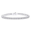 6.93ct White Round Cut Diamond Tennis Bracelet